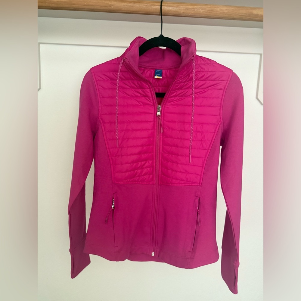 Old Navy Dynamic Fleece Hybrid Jacket Pink Size Small